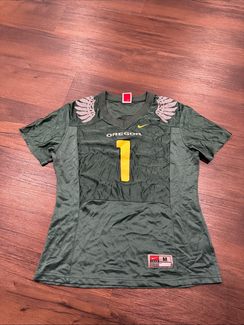 Vintage Nike Oregon Ducks Nike NCAA Football Green Jersey Size Youth Medium